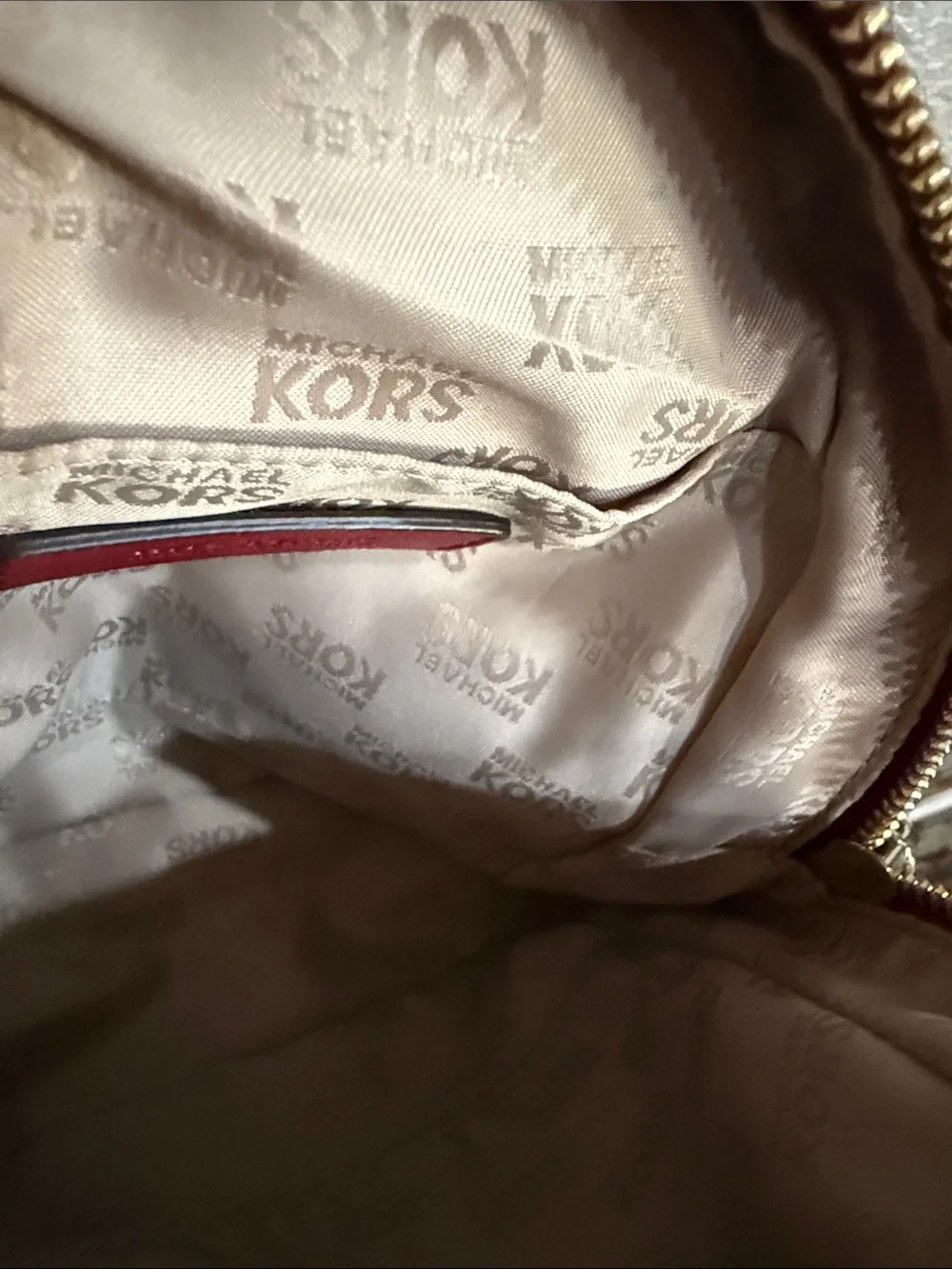 Michael Kors Burgundy Mini Backpack with Heart Patch